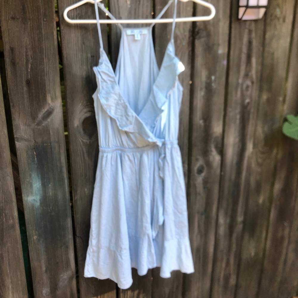 She and Sky Blue Sundress